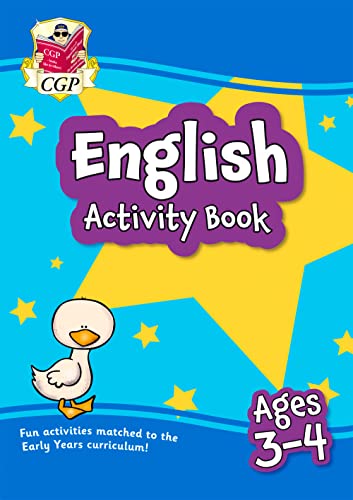 English Activity Book for Ages 3-4 (Preschool) (CGP Preschool Activity Books and Cards)